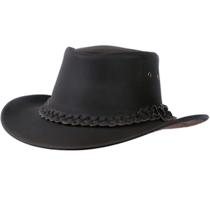 Lithgow Soft Touch Crushable Leather Bush Hat
