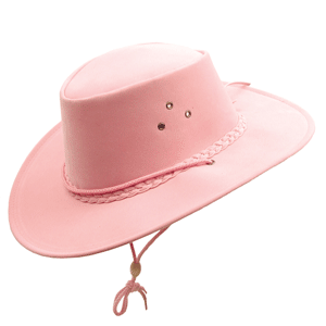 Ladies Polysuede Hat Pink