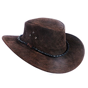 Burke & Will Barcoo Kangaroo Leather Hat