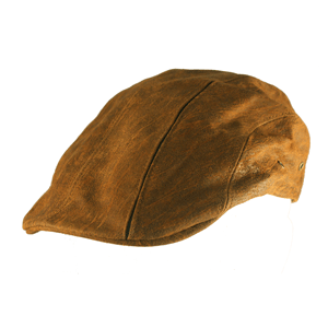 Roma Leather Cap Brown