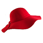 Wool Felt Hippy Hat Red