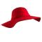 Wool Felt Hippy Hat Red - view 2