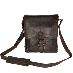 Tumble Leather A4 Messenger Bag