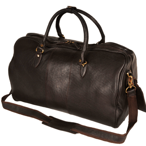Tumble Leather Weekend Holdall